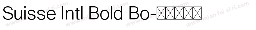 Suisse Intl Bold Bo字体转换